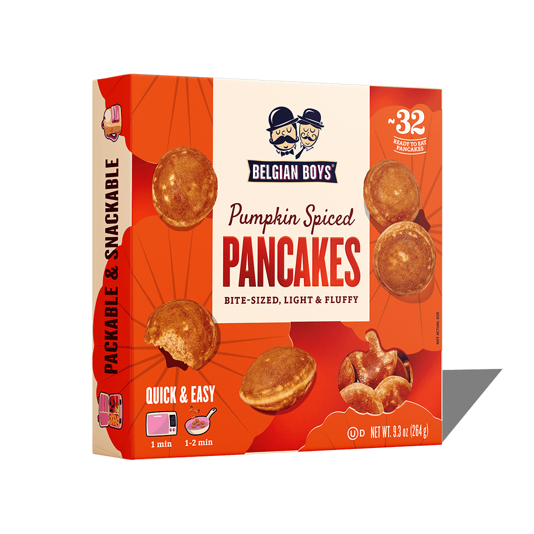 Bite-Sized Pumpkin Spiced Pancakes – Belgian Boys