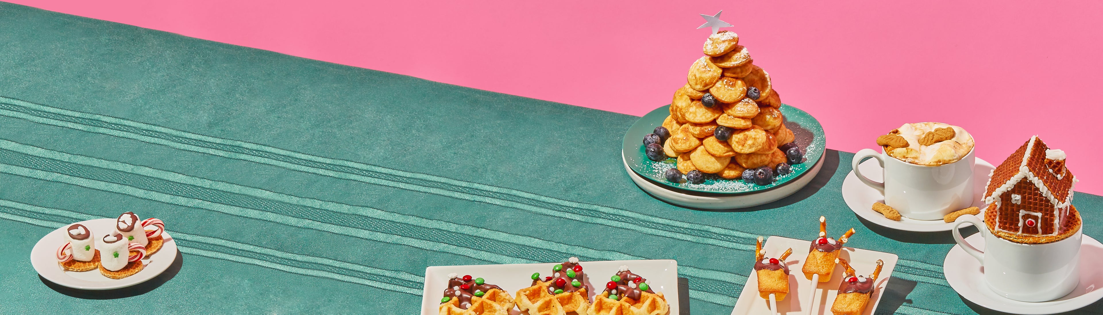 Holiday treats on a table