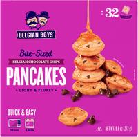 Bite-Sized Belgian Chocolate Chips Pancakes