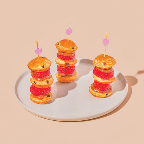 Bite-Sized Belgian Chocolate Chips Pancakes