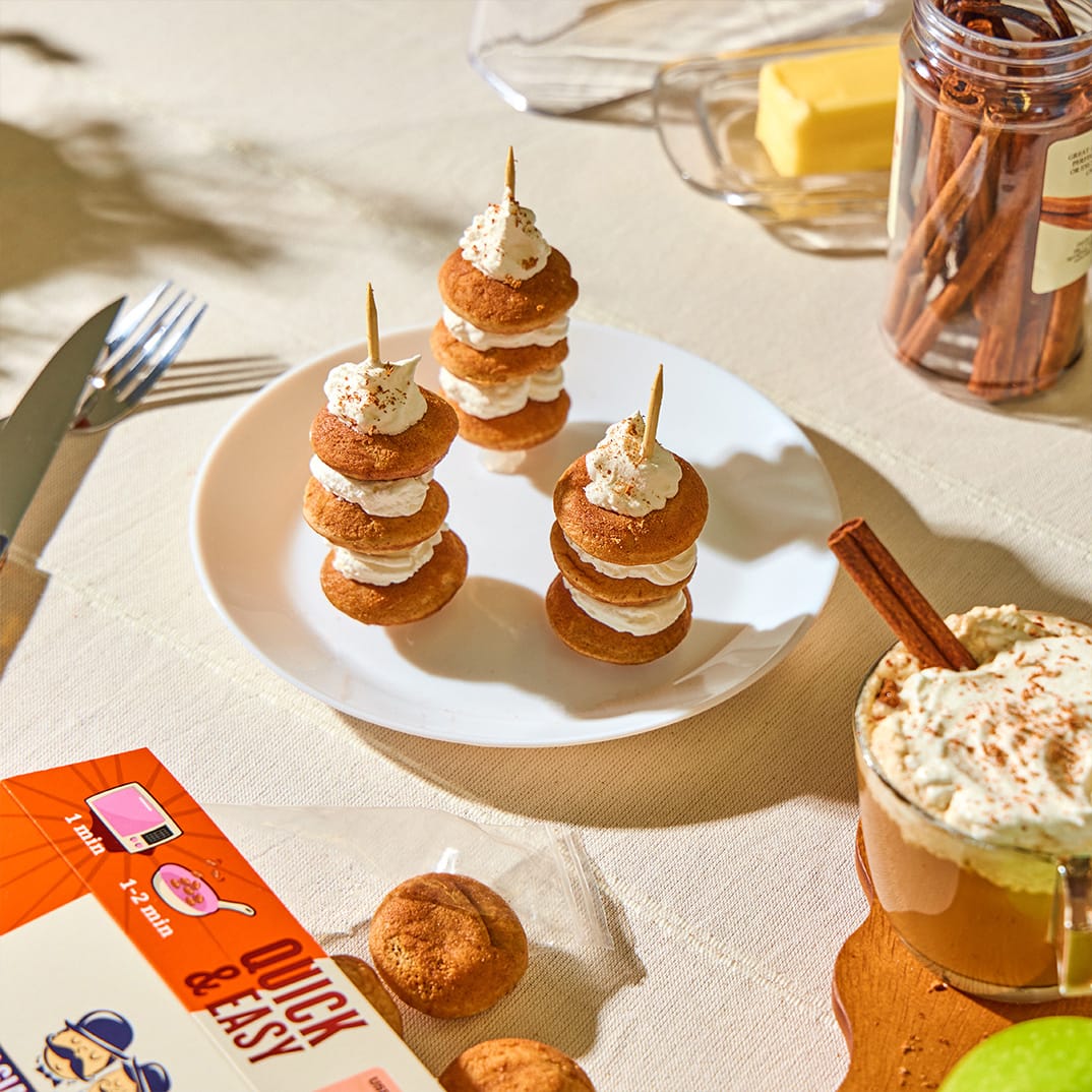 Bite-Sized Pumpkin Spiced Pancakes