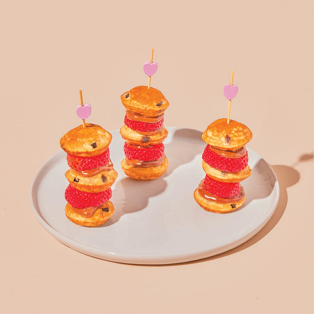 Bite-Sized Belgian Chocolate Chips Pancakes