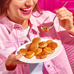 Bite-Sized Belgian Chocolate Chips Pancakes